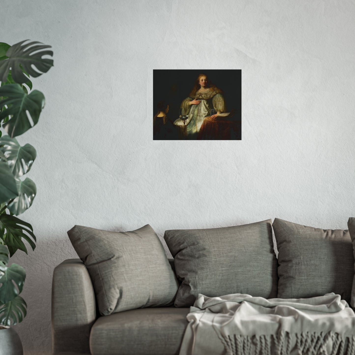 Judith at the Banquet of Holofernes (previously known as Artemisia), by Rembrandt, from Prado in Google Earth | Fine Art Poster