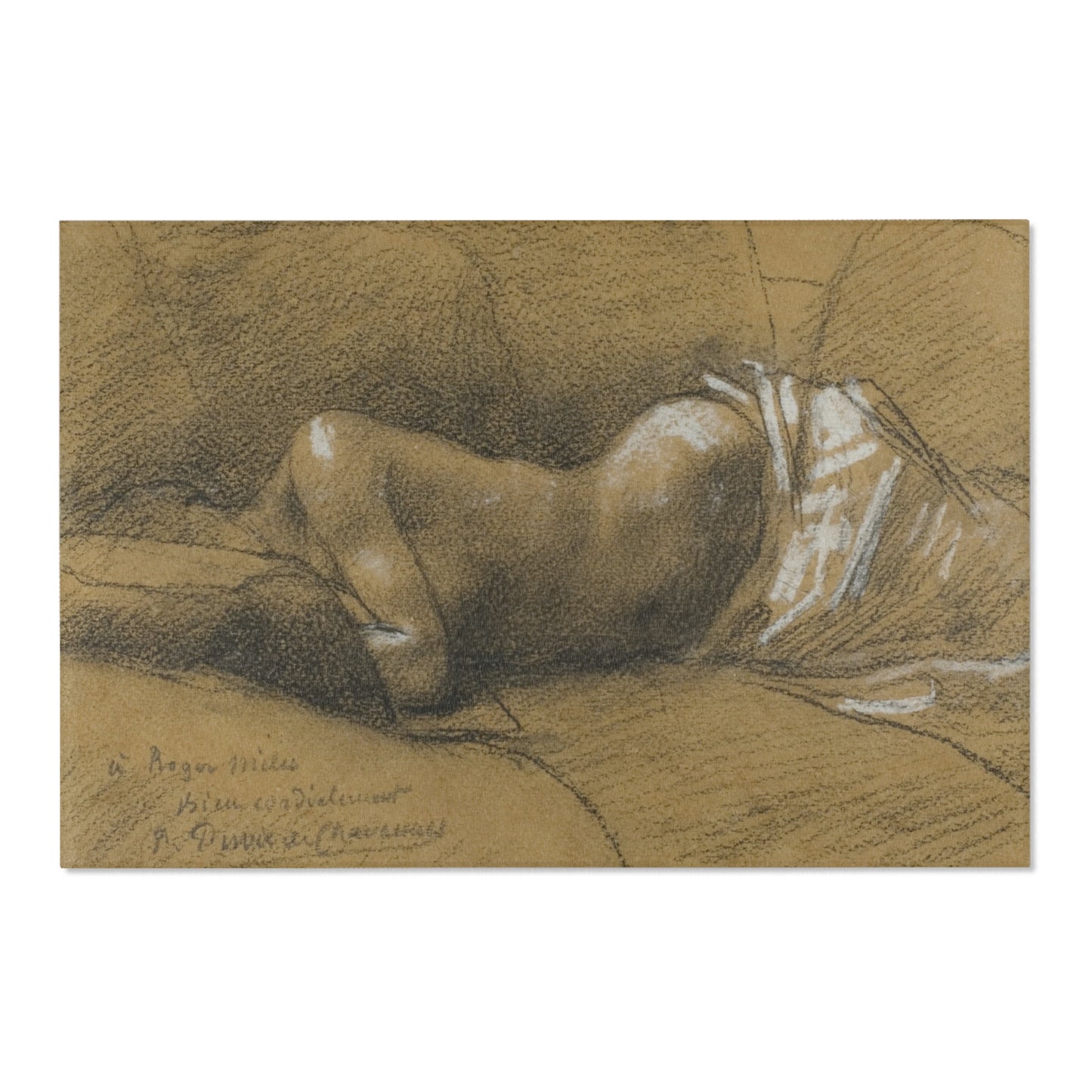 Pierre Puvis de Chavannes - Study of a Sleeping Woman | Area Rug