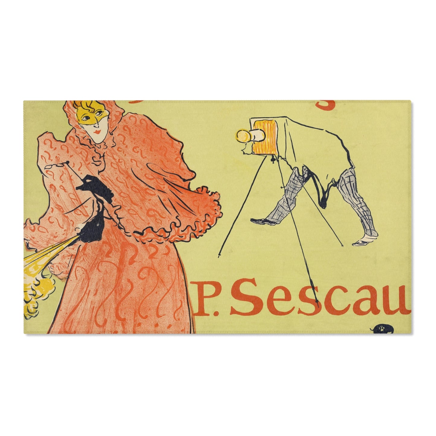 Henri de Toulouse-Lautrec - The Photographer Sescau | Area Rug