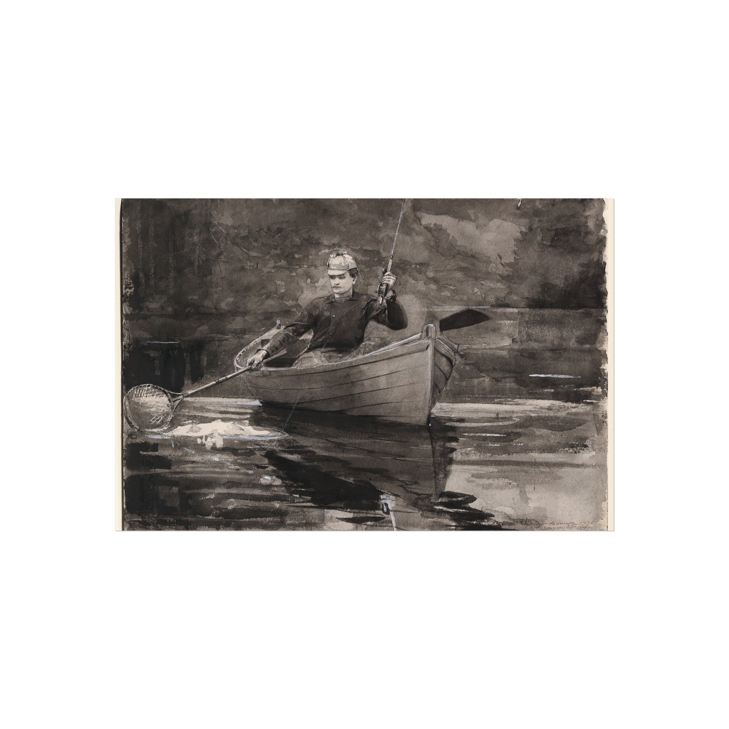 Winslow Homer - Netting the Fish | Fine Art Poster