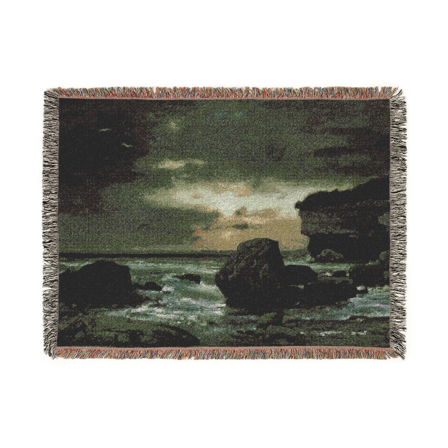 George Inness - A Marine | Woven Tapestry Blanket