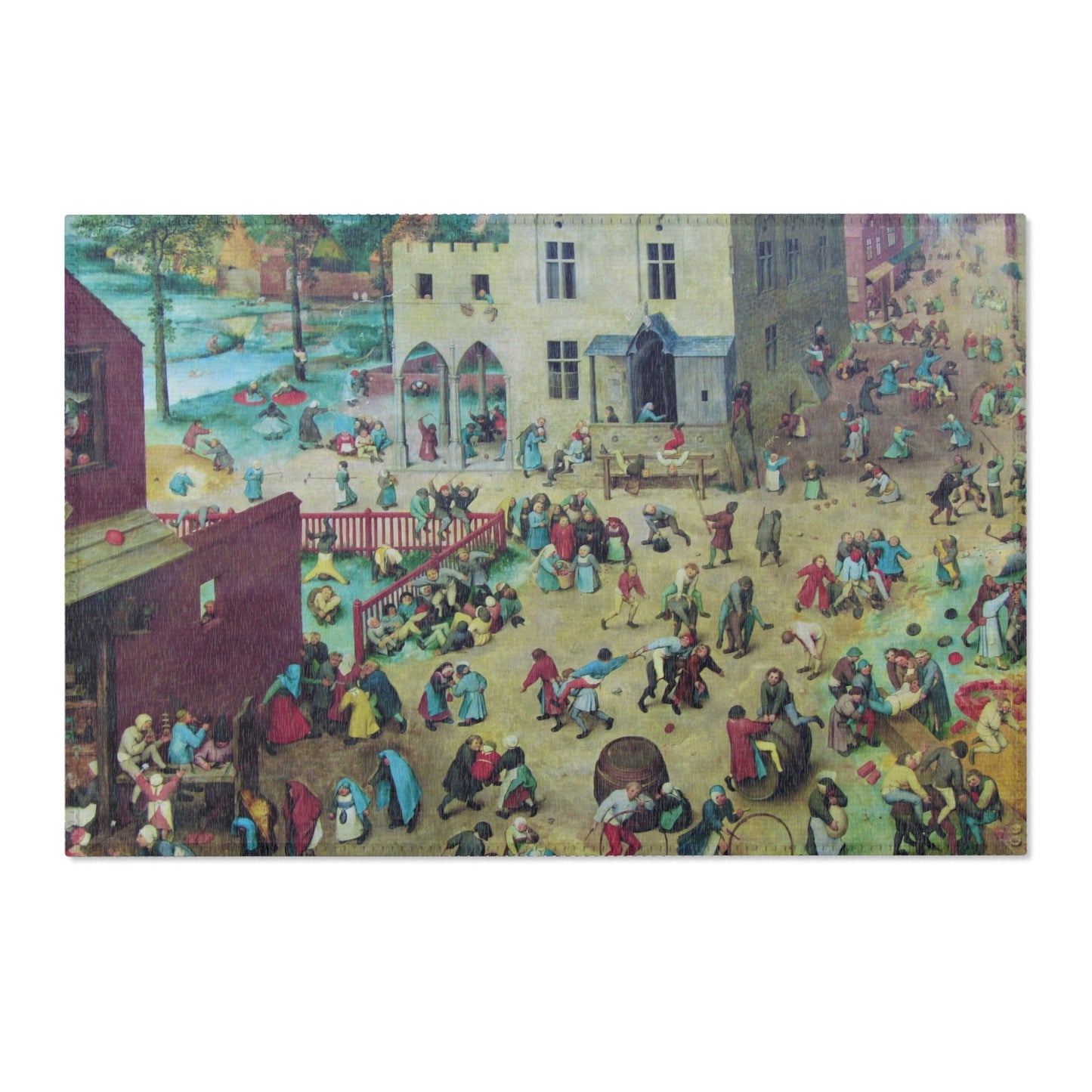 -2022-02-07 Children's Games, Pieter Bruegel the Elder, West Street, Cromer, Norfolk | Area Rug