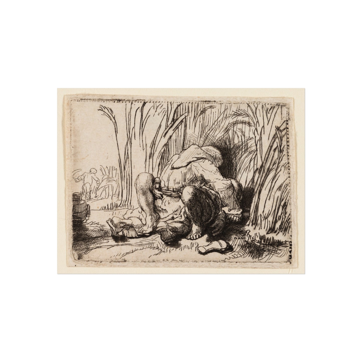 Rembrandt van Rijn - The Monk in the Cornfield | Fine Art Poster