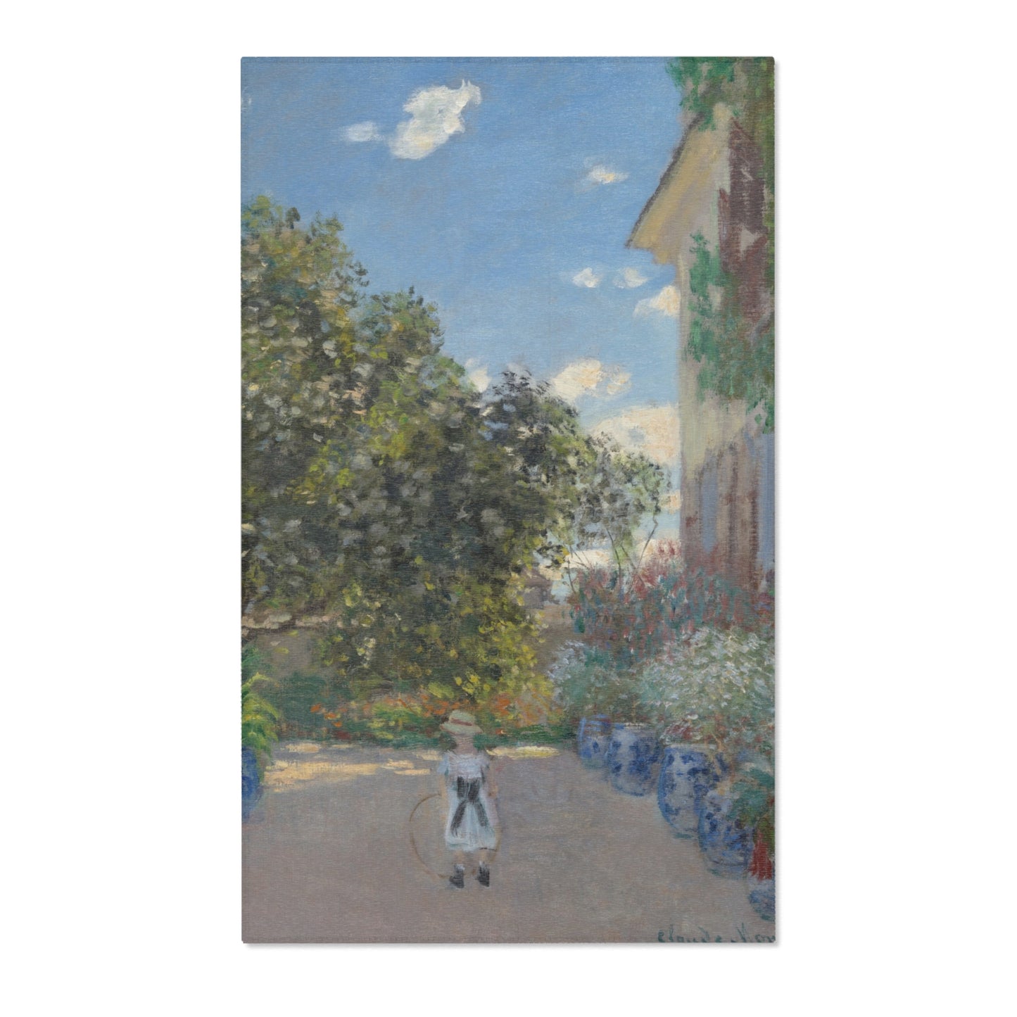 Claude Monet - The Artist's House at Argenteuil | Area Rug