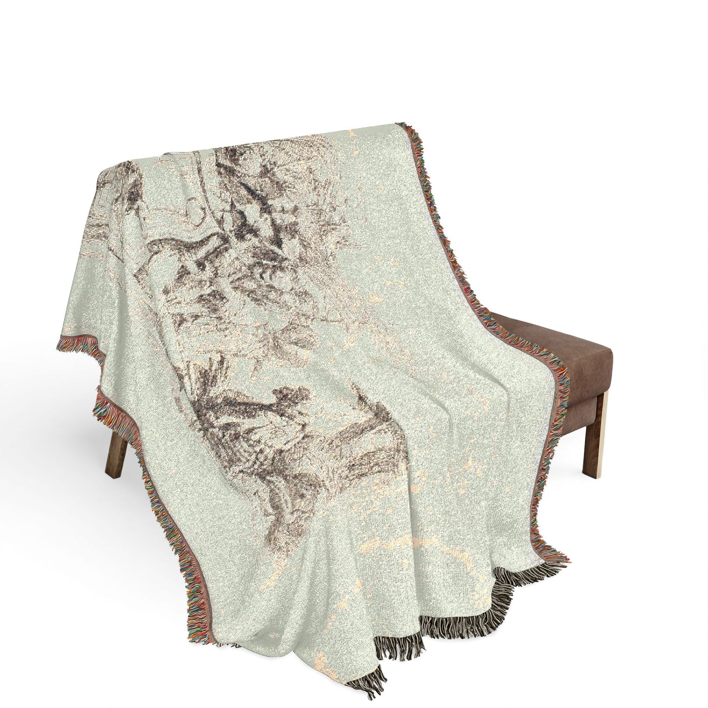 Giovanni Battista Tiepolo - Death Giving Audience, from Capricci | Woven Tapestry Blanket