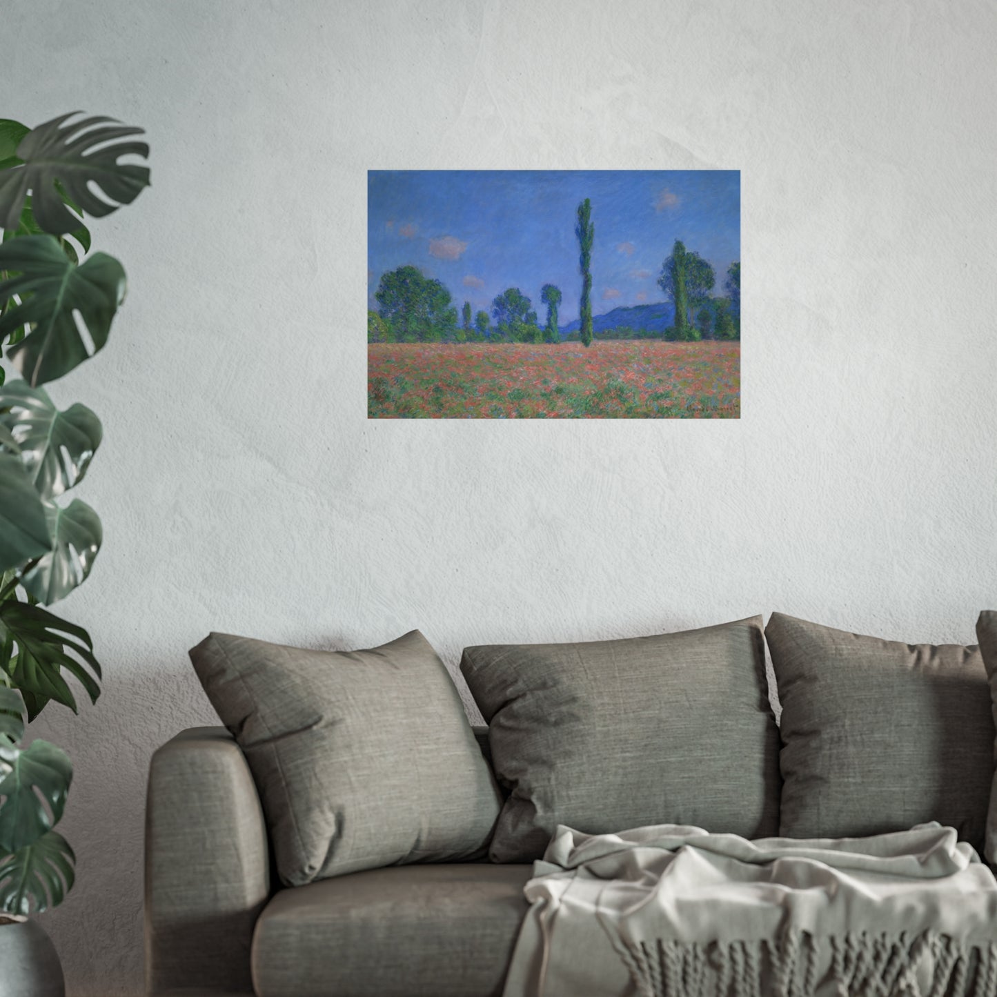 Claude Monet - Poppy Field (Giverny) | Fine Art Poster