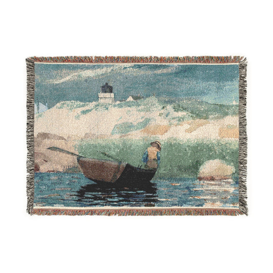 Boy in Boat, Gloucester — Homer Tapestry Blanket