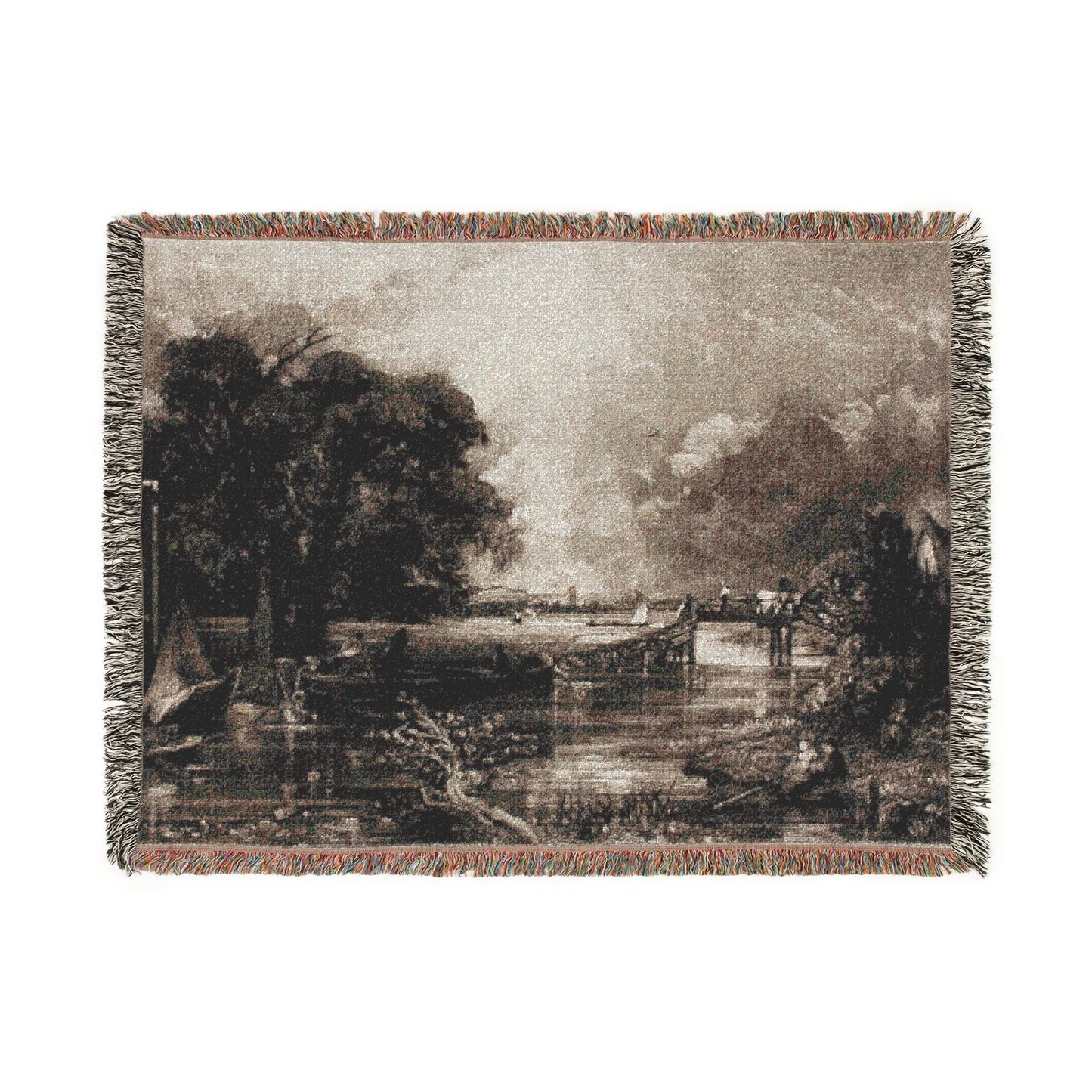 David Lucas - River Stour, Suffolk | Woven Tapestry Blanket