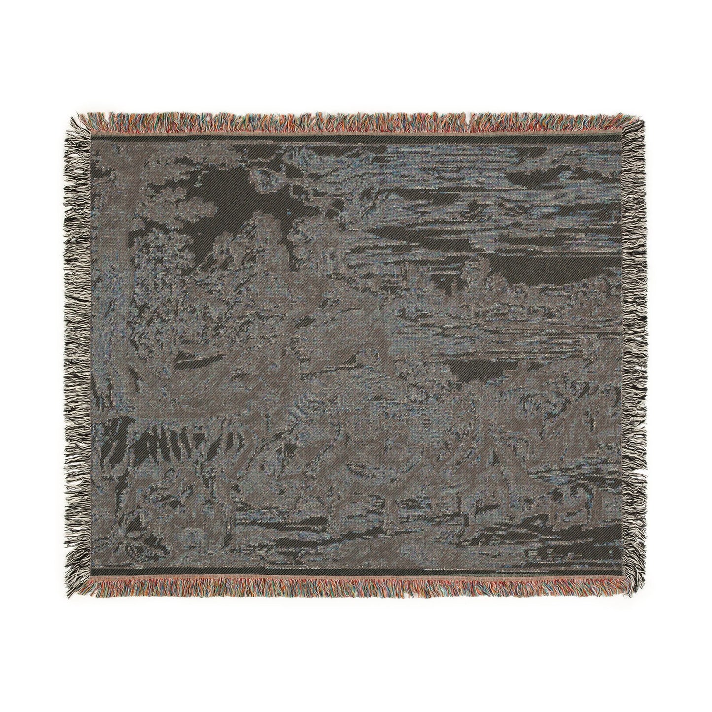 Landscape with a Milkmaid Woven Throw Blanket
