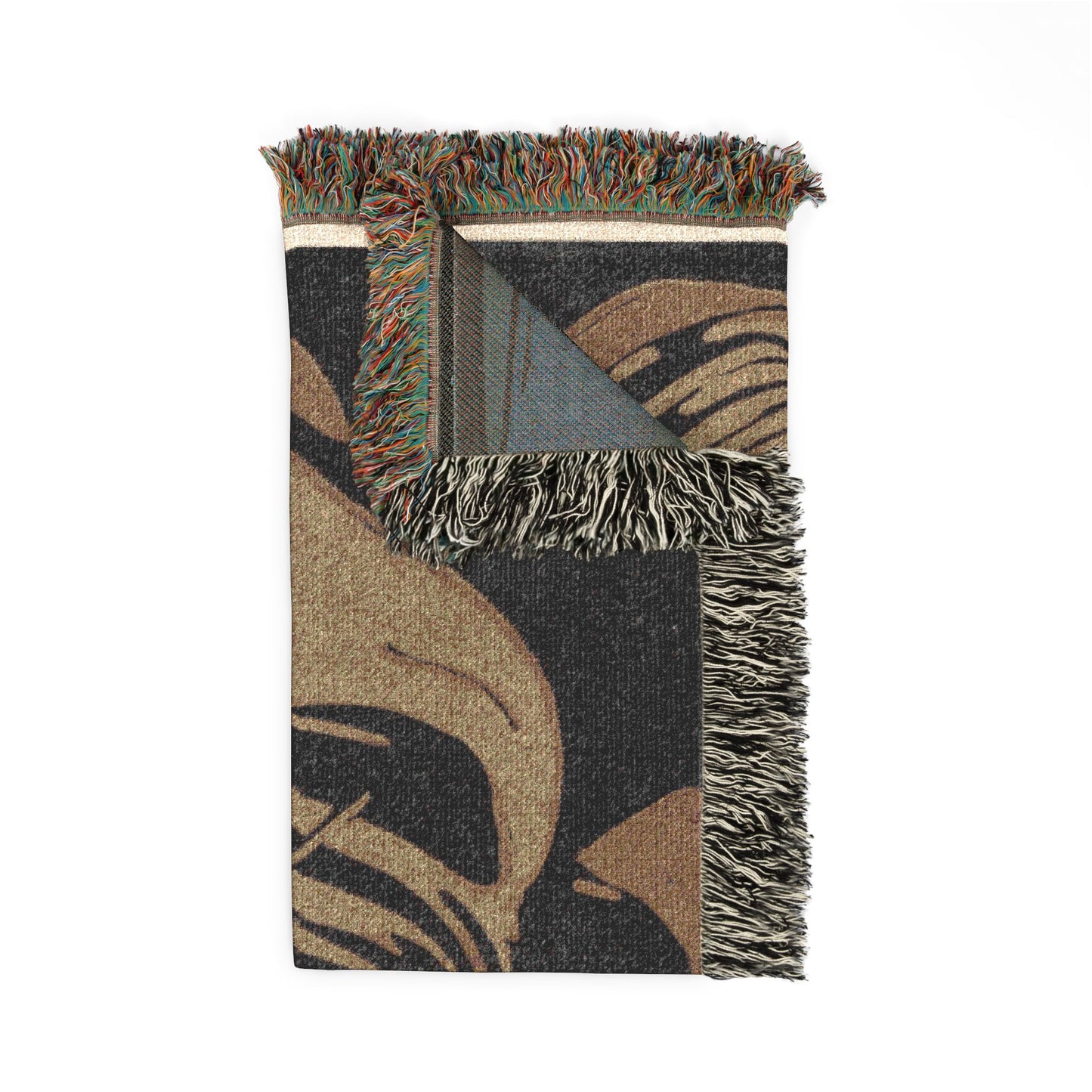 London Types: Flower Girl Woven Throw Blanket