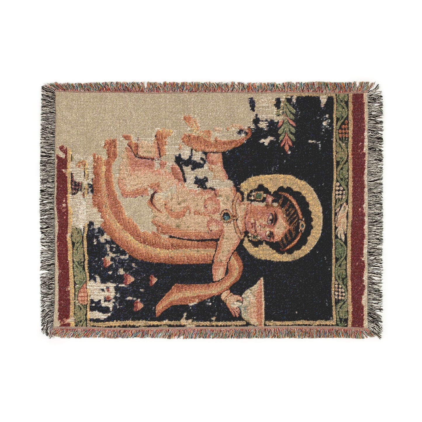 Nereid (Sea-Nymph) from a Hanging Woven Throw Blanket