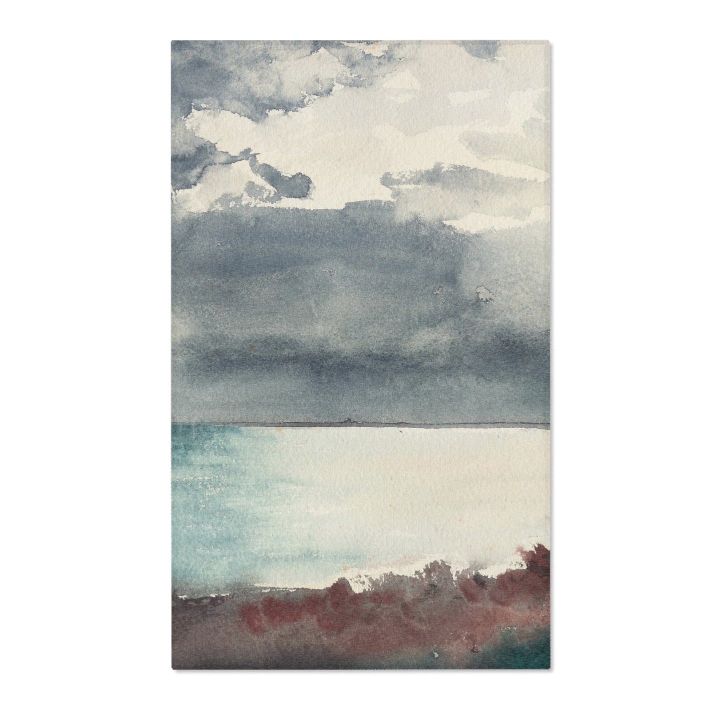 Winslow Homer - Breaking Storm, Coast of Maine | Area Rug