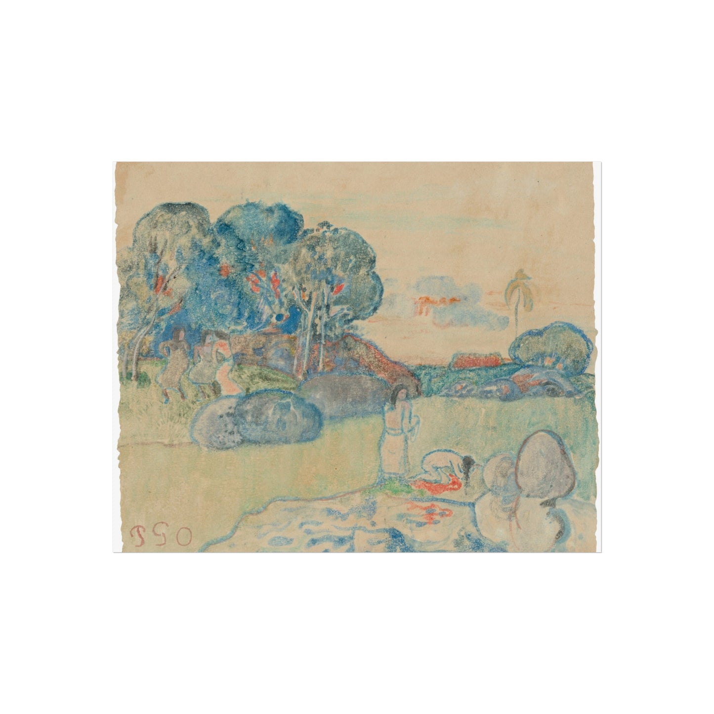 Paul Gauguin - Tahitian Landscape | Fine Art Poster