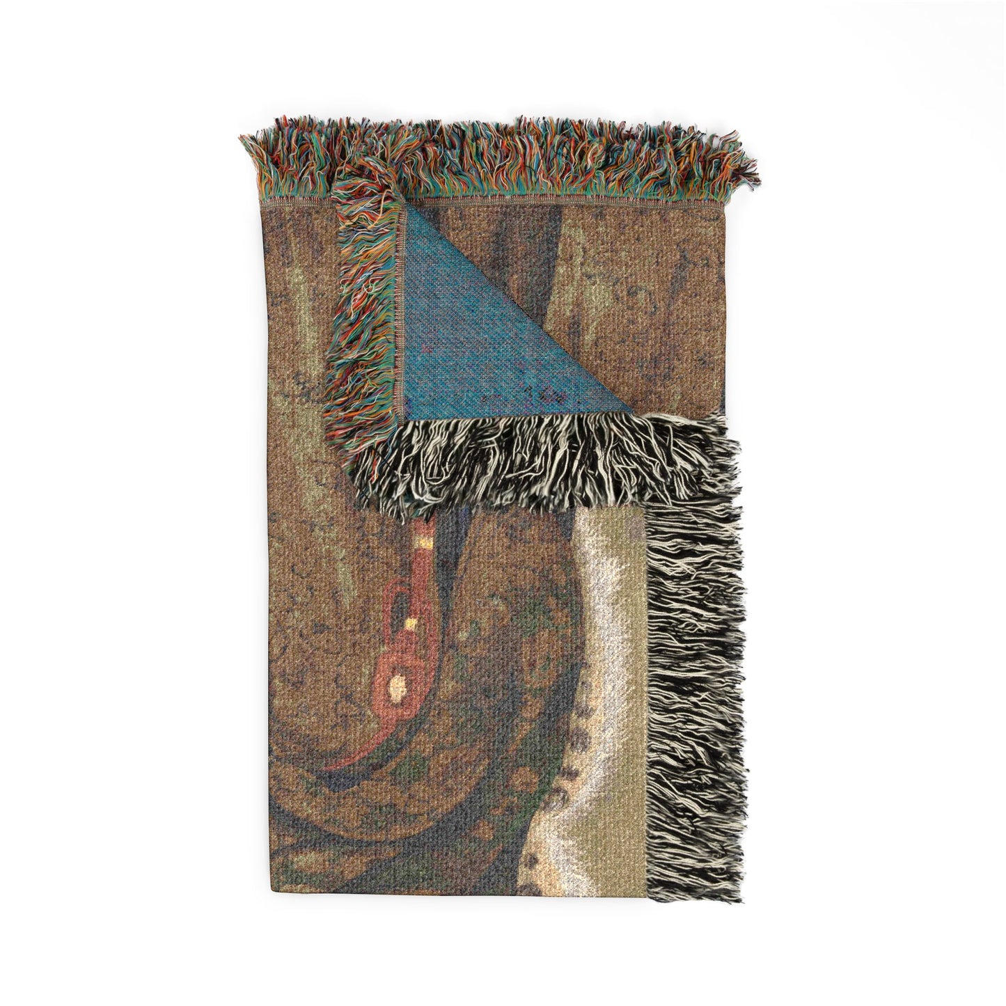 Portrait of a Government Official Woven Throw Blanket