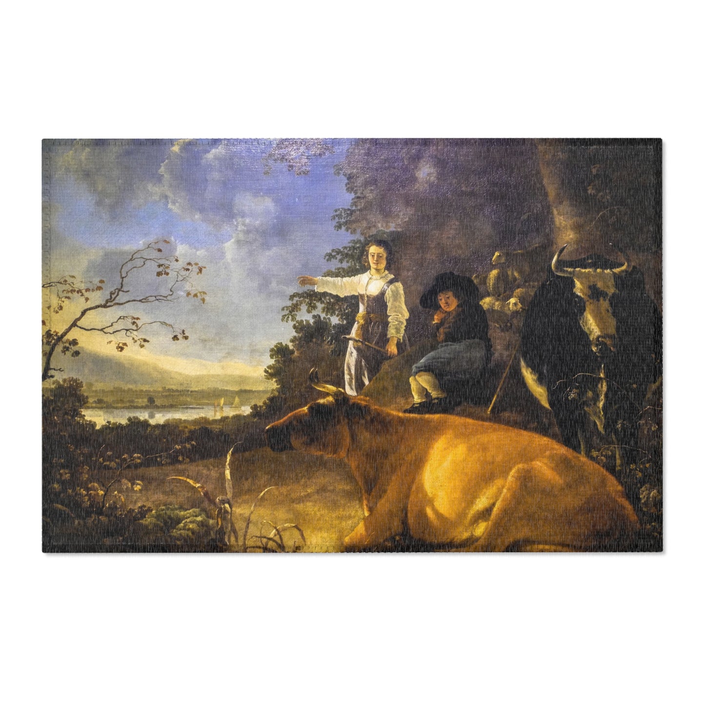 Aelbert Cuyp - Cattle with Shepherds | Area Rug