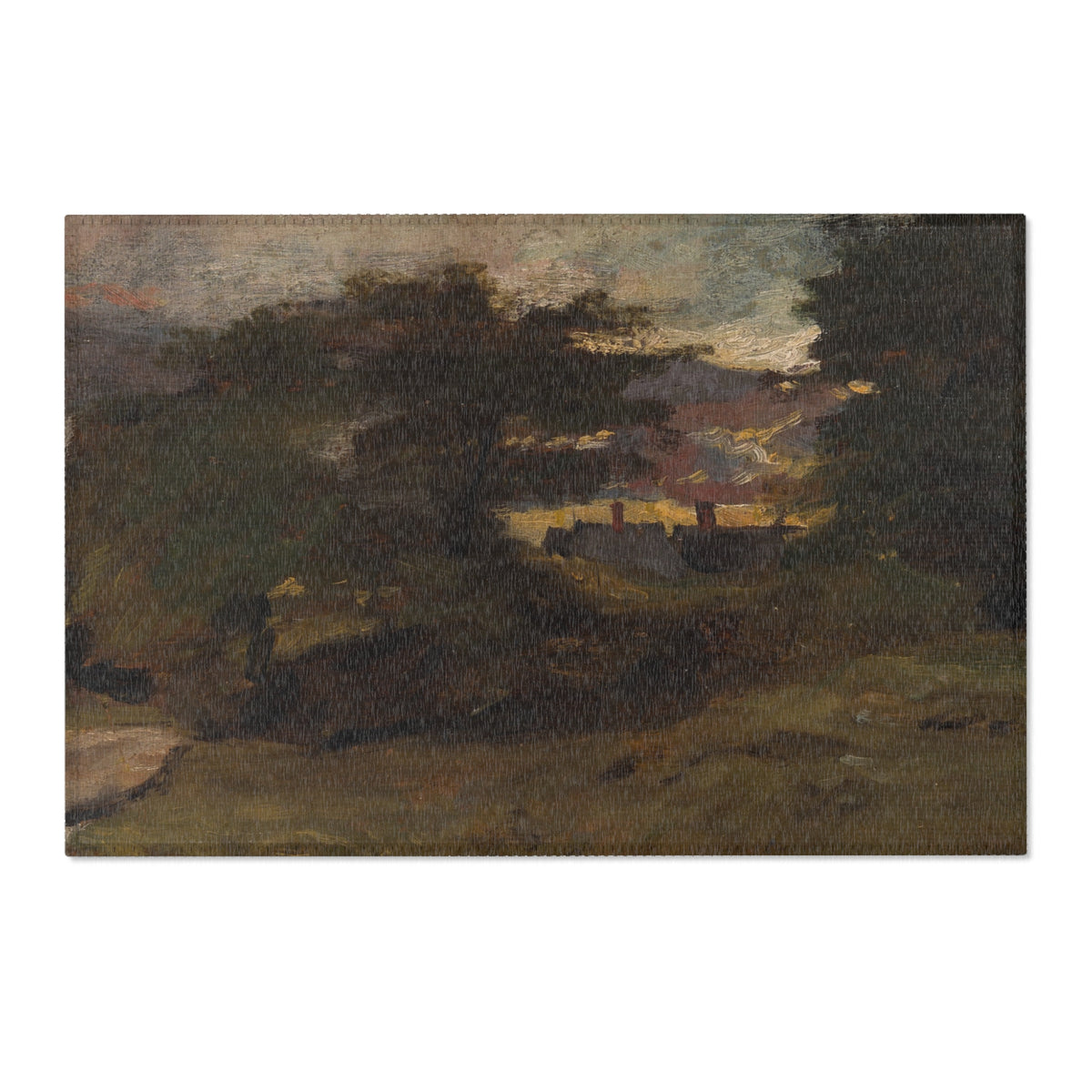 Landscape with Cottages — Constable Area Rug