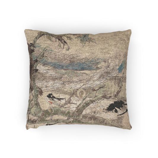 The Five Virtues Rooster Pillow