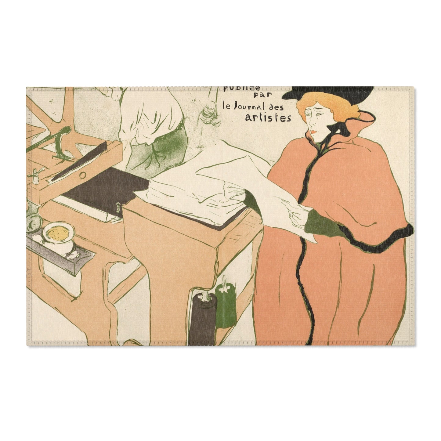 Henri de Toulouse-Lautrec - Cover for the first album of L'Estampe originale | Area Rug