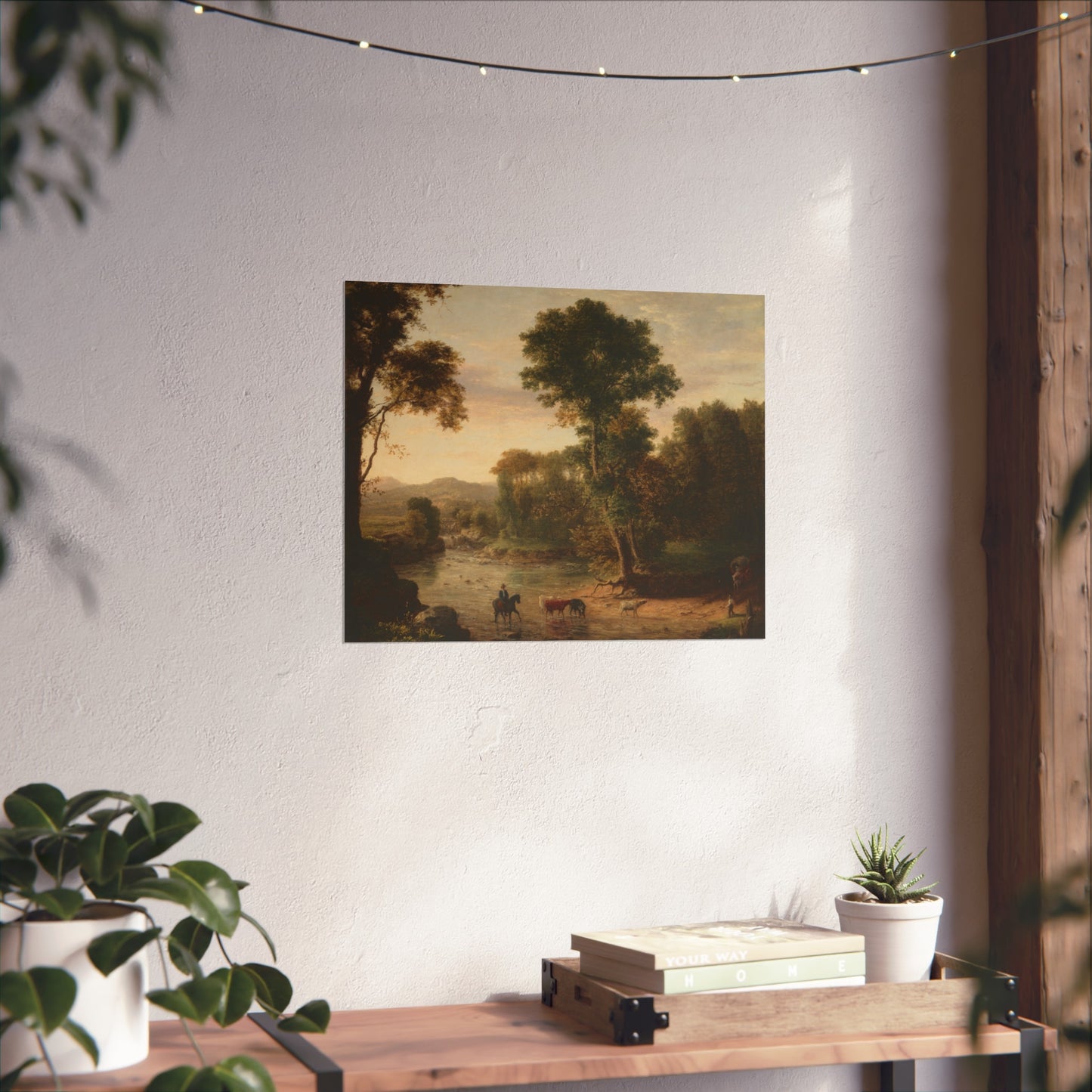 George Inness - Crossing the Ford | Fine Art Poster