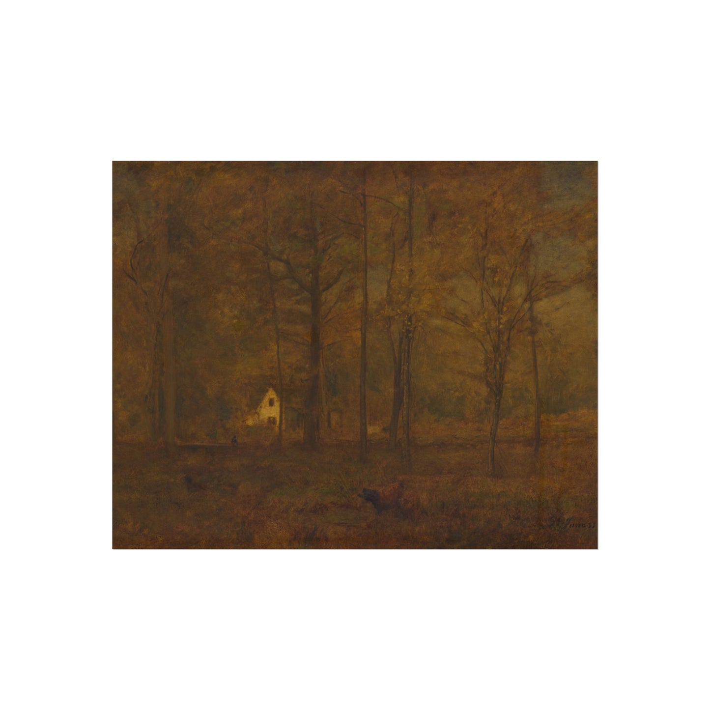 George Inness - Autumn Woods | Fine Art Poster