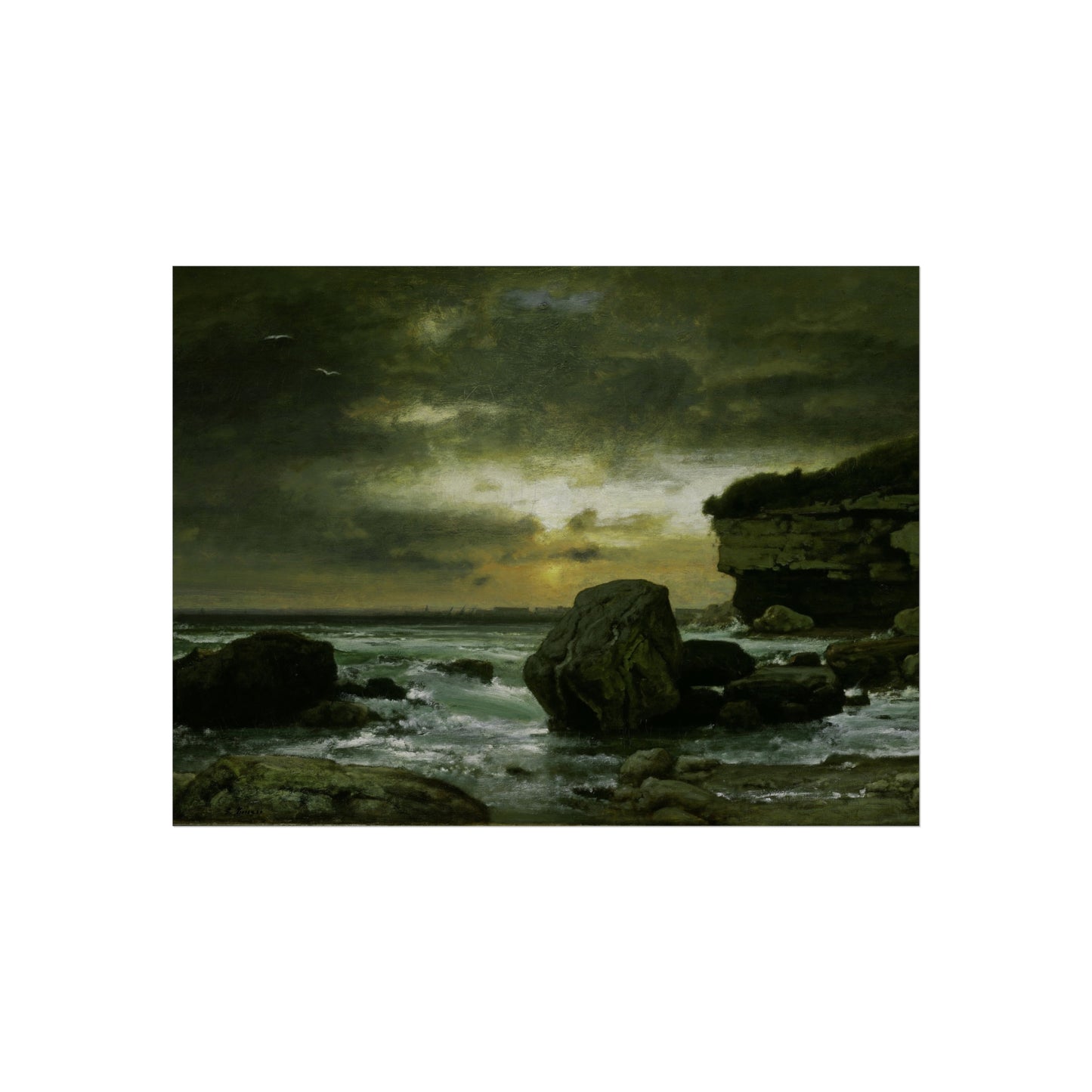 George Inness - A Marine | Fine Art Poster