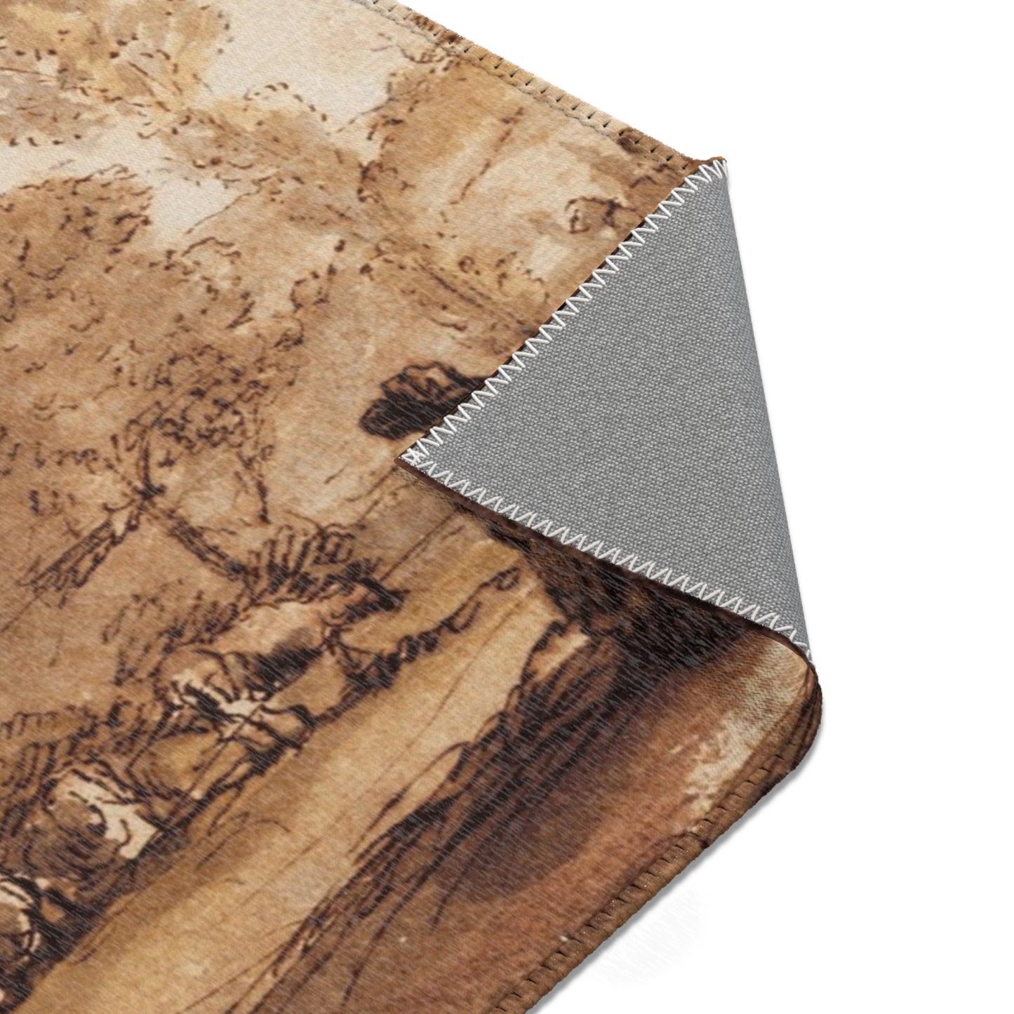 Claude Lorrain - A Rocky Hillside | Area Rug