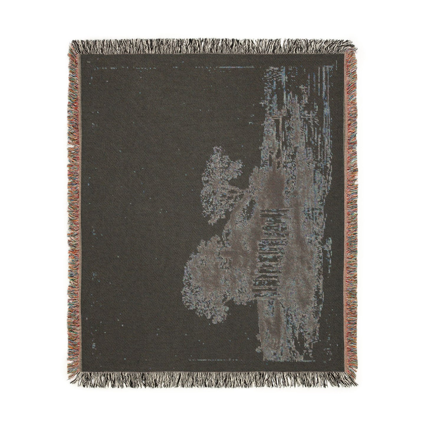 Rembrandt van Rijn - A Cottage with White Paling | Woven Tapestry Blanket