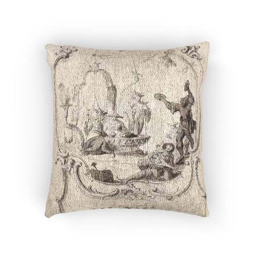 Chinoiserie in Pen and Ink I Pillow