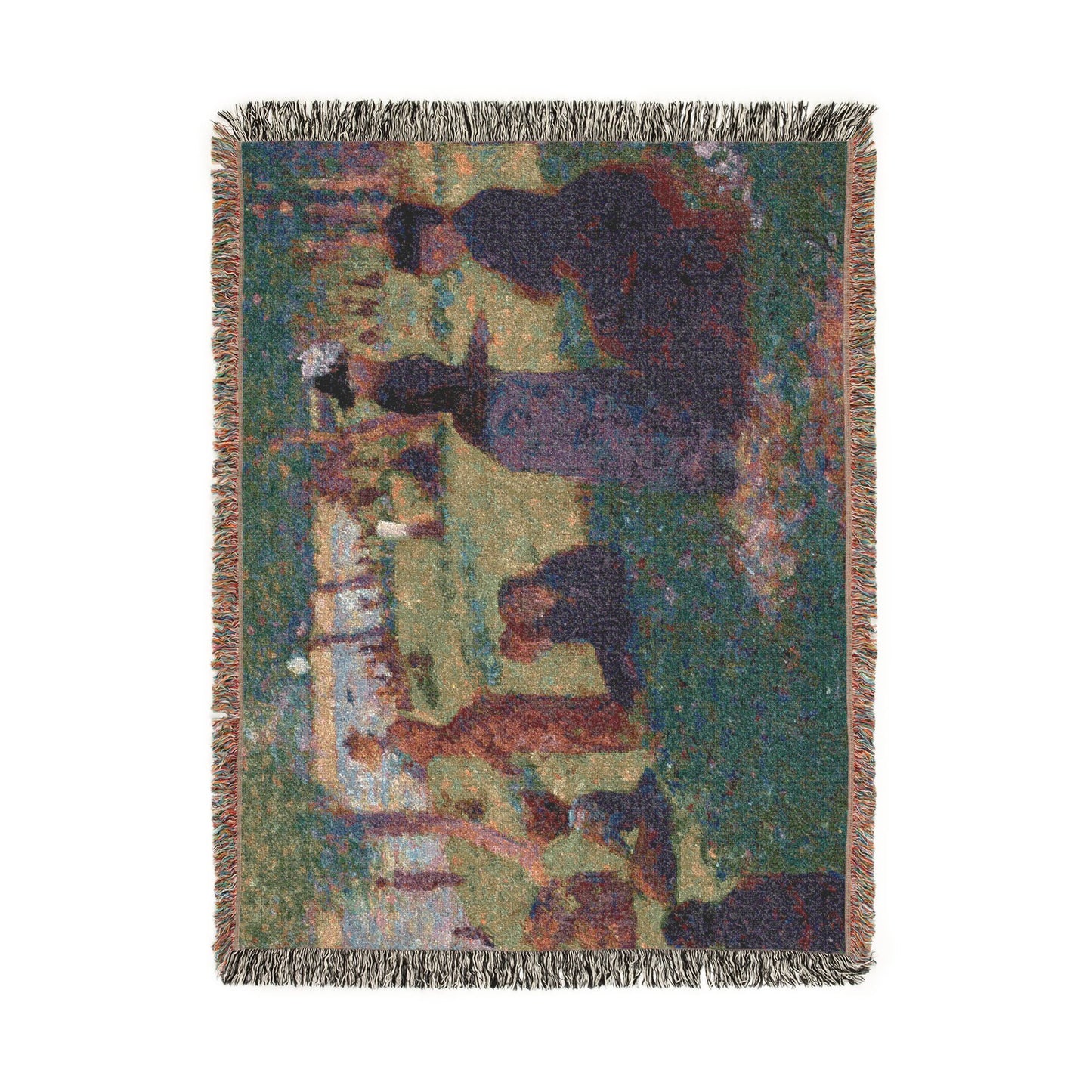 Georges Seurat - Oil Sketch for A Sunday on La Grande Jatte — 1884 | Woven Tapestry Blanket