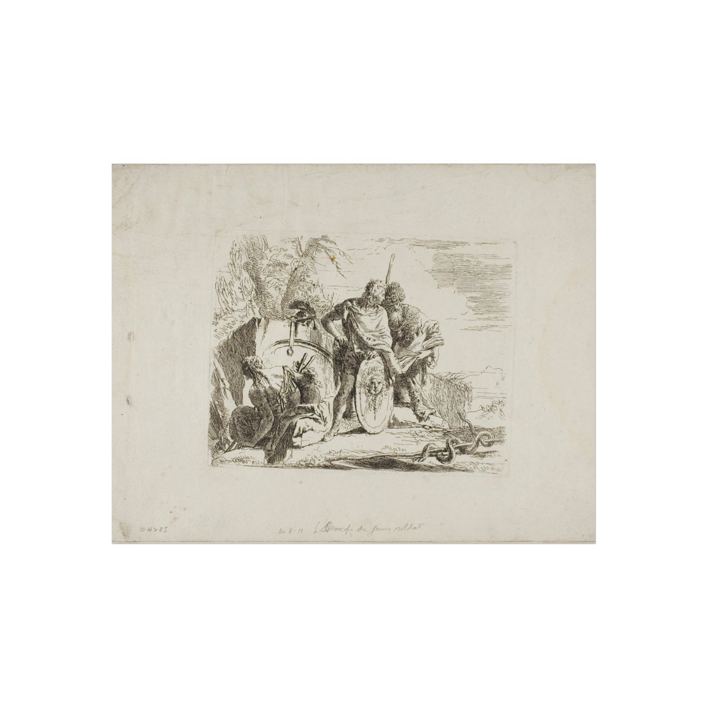 Giovanni Battista Tiepolo - The Astrologer and the Young Soldier, from Capricci | Fine Art Poster