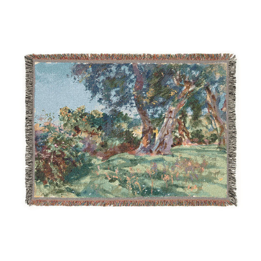 Olive Trees, Corfu — Sargent Tapestry Blanket