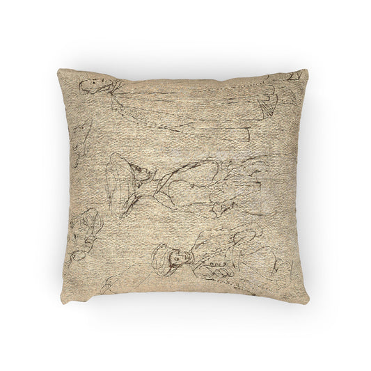 Sketches of Algerian Men — Delacroix Pillow