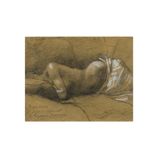 Study of a Sleeping Woman — Pierre Puvis de Chavannes Fine Art Poster