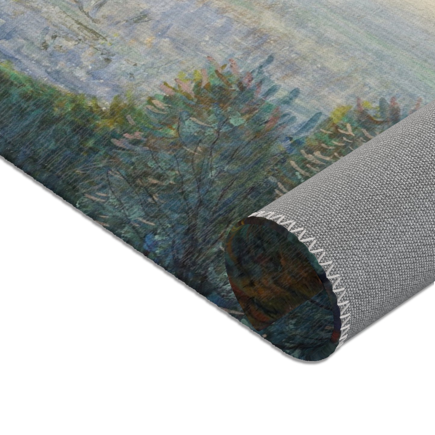 Pierre-Auguste Renoir - The Auvers Valley on the Oise River | Area Rug
