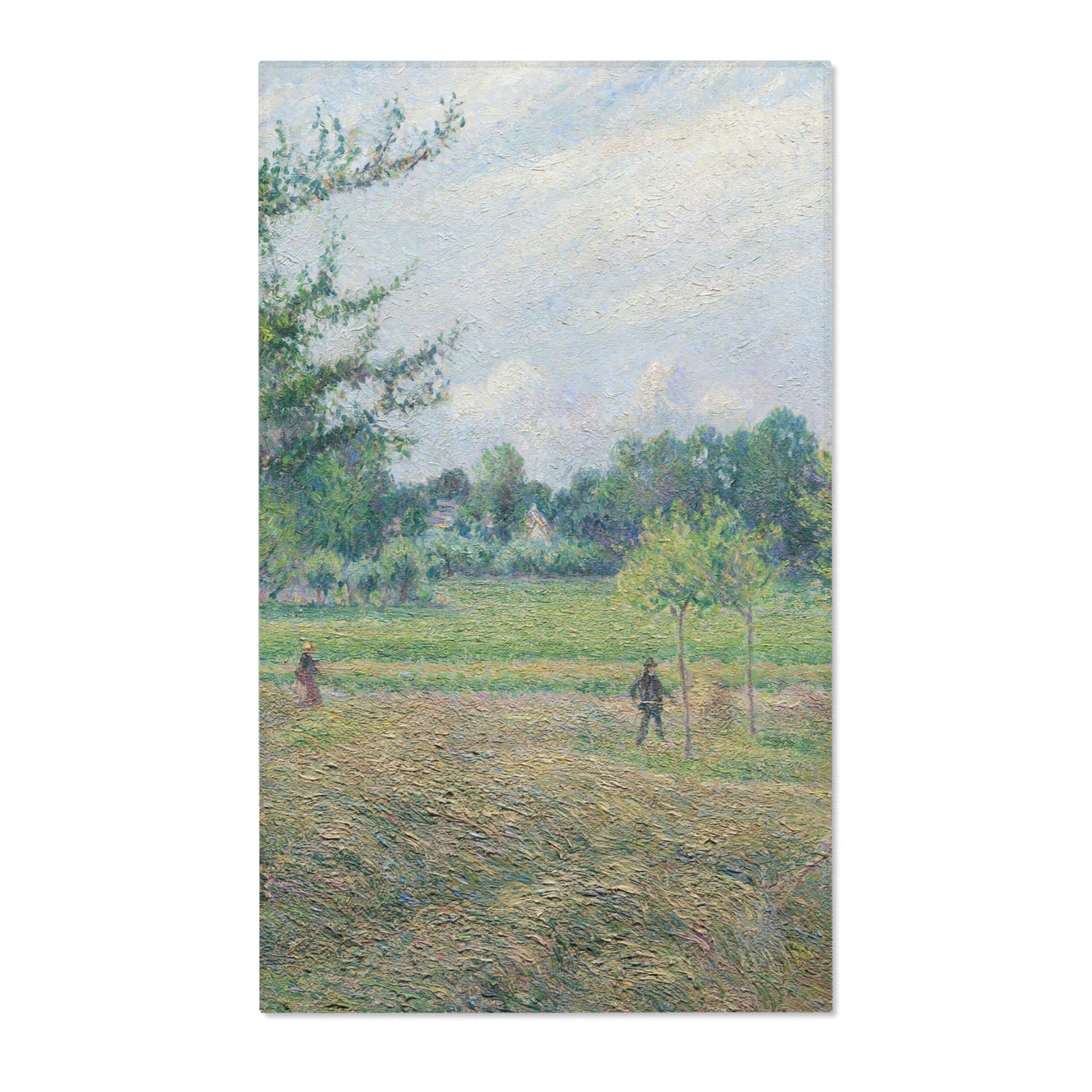 Camille Pissarro - Haymaking at Éragny | Area Rug