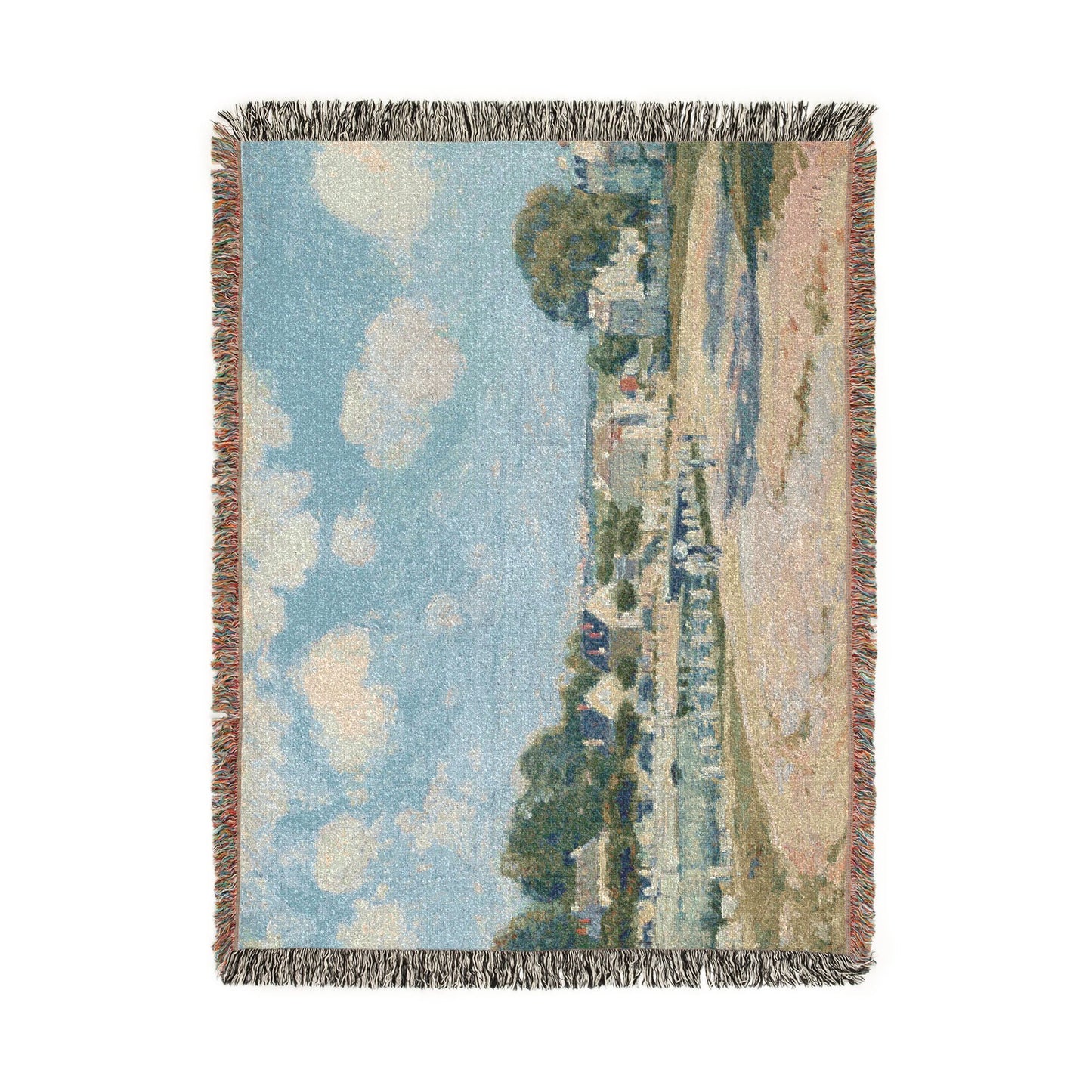Alfred Sisley - Watering Place at Marly | Woven Tapestry Blanket