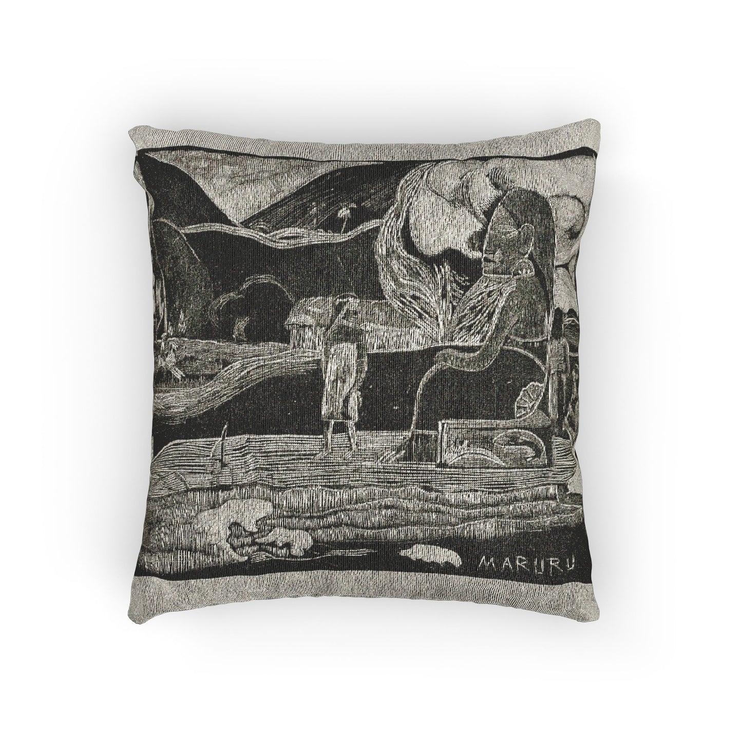 Paul Gauguin - Maruru (Offerings of Gratitude), from the Noa Noa Suite | Woven Pillow