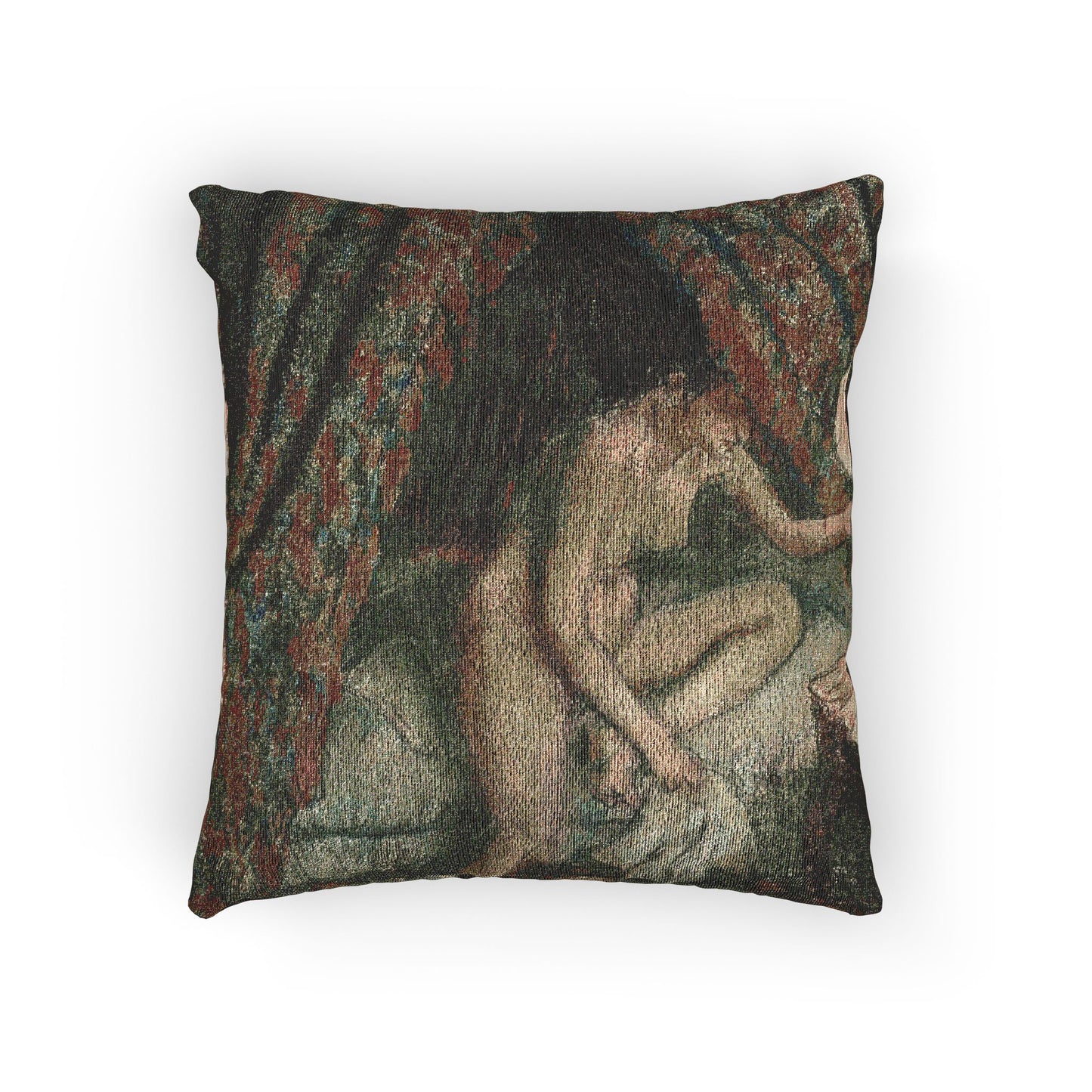 Hilaire Germain Edgar Degas - Retiring | Woven Pillow