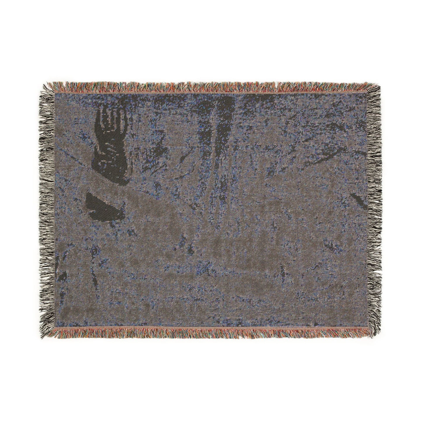 Noa Noa: The Devil Speaks (Mahna No Varua Ino) (recto) Woven Throw Blanket