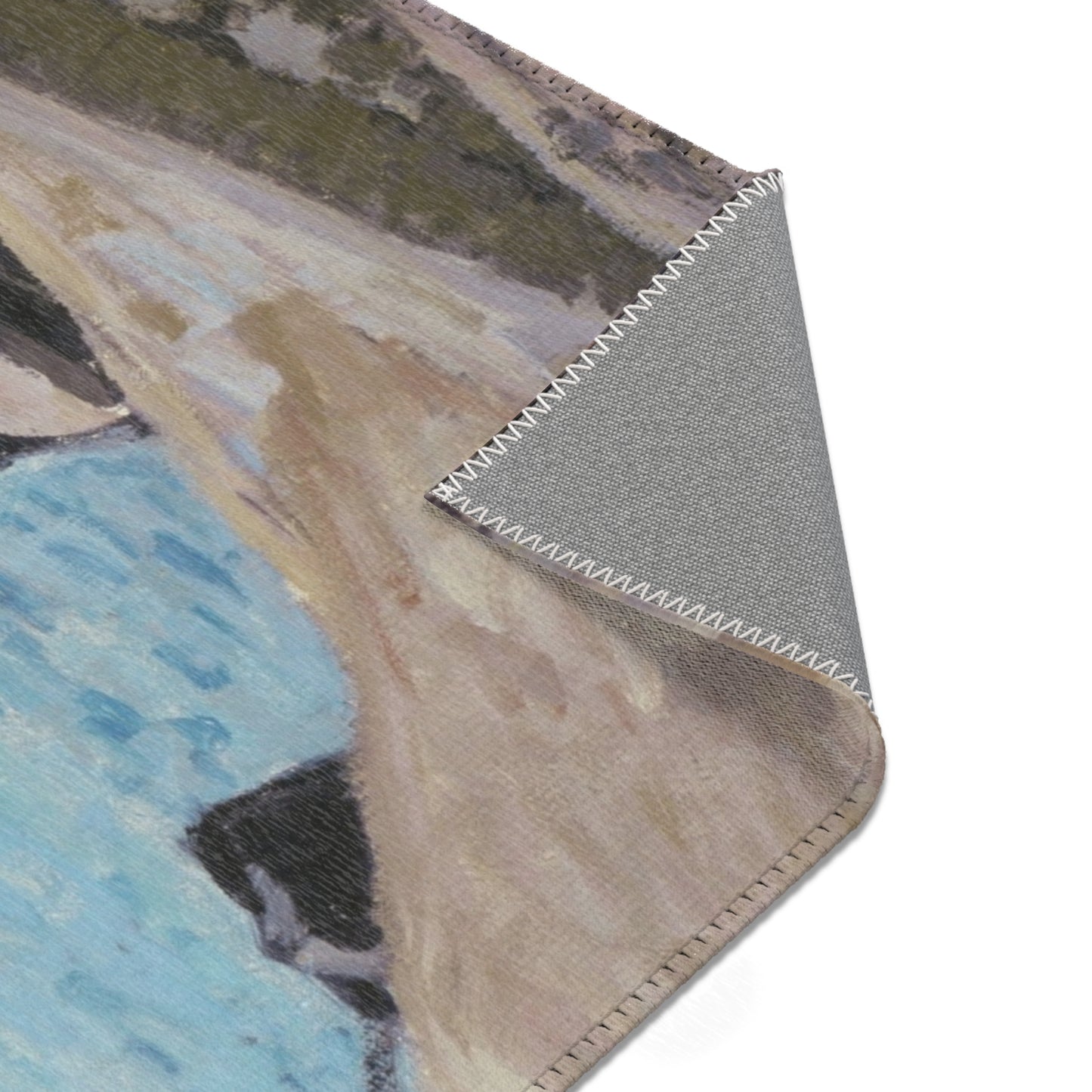 Alfred Sisley - The Seine at Port-Marly, Piles of Sand | Area Rug