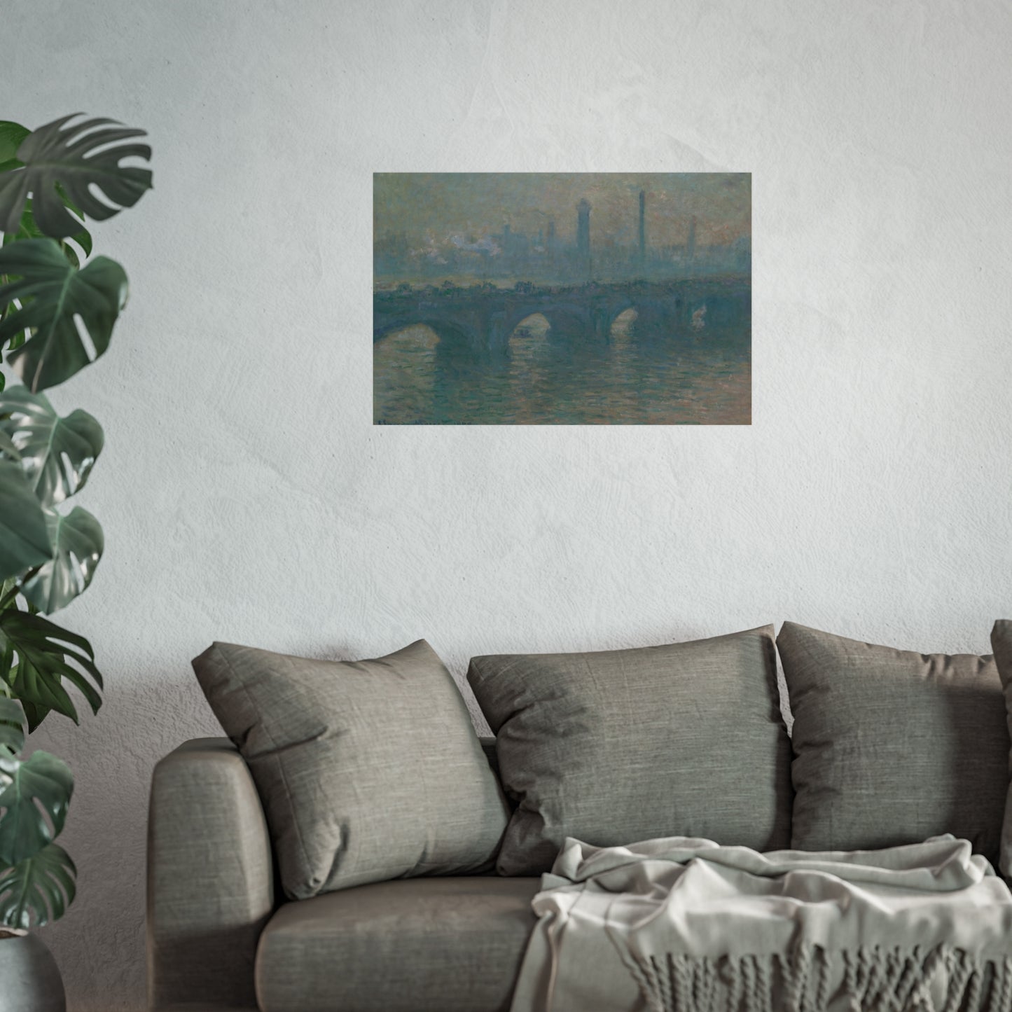 Claude Monet - Waterloo Bridge, Gray Weather | Fine Art Poster