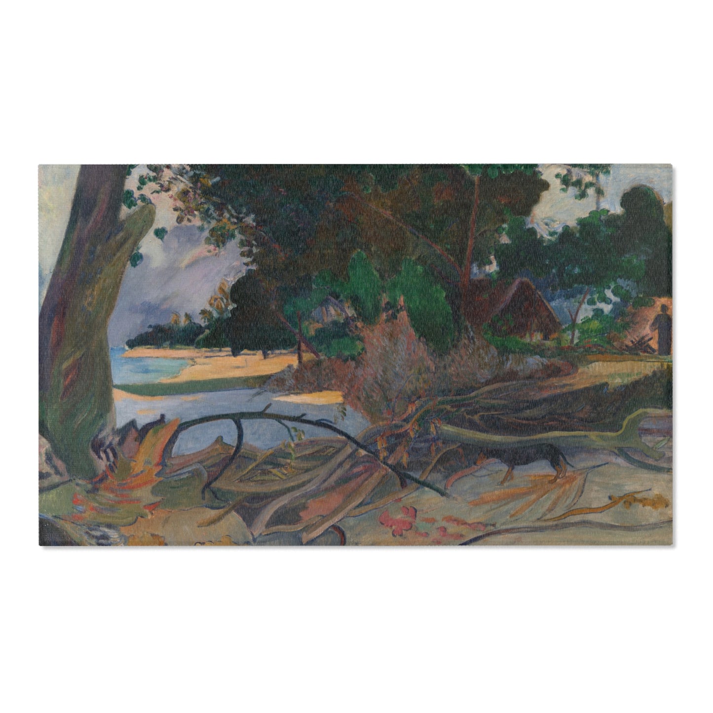 Paul Gauguin - Te burao (The Hibiscus Tree) | Area Rug
