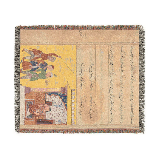 The three suitors again begin to quarrel among themselves for the hand of the devotee’s daughter, from a Tuti-nama (Tales of a Parrot): Twen