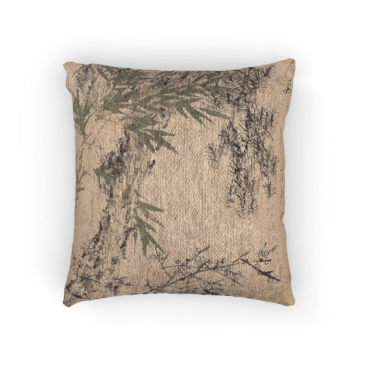Plum Pine and Bamboo Pillow
