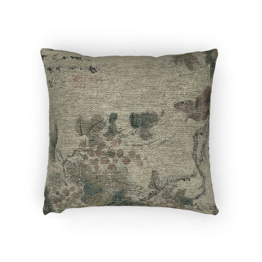 Squirrel and Grapes Pillow