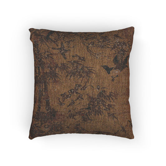 A Hundred Birds and the Three Friends Pillow