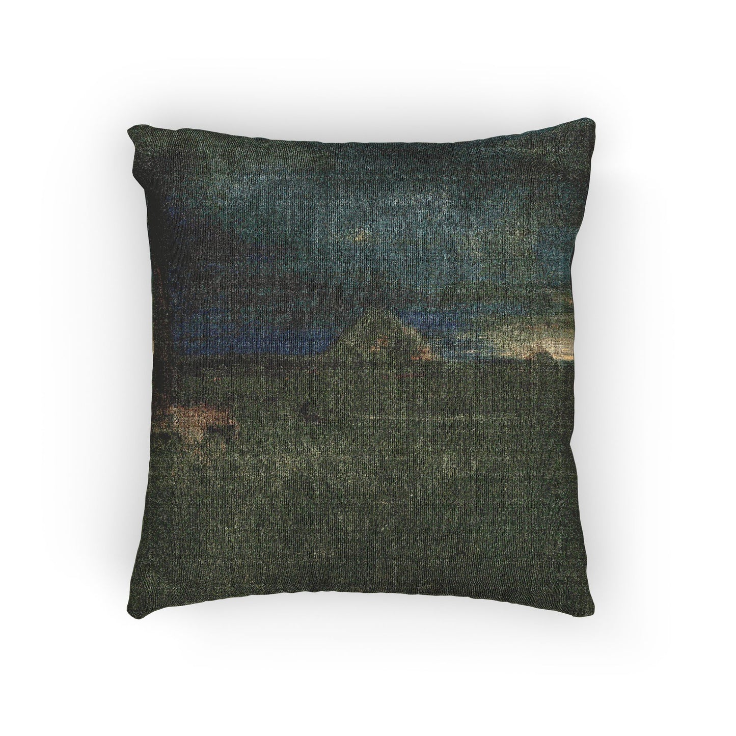 George Inness - The Lonely Farm, Nantucket | Woven Pillow