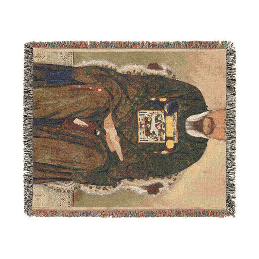 Portrait of a Government Official Woven Throw Blanket