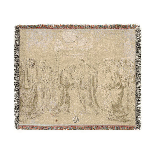 The Incredulity of Saint Thomas (style of Poussin) Tapestry Blanket