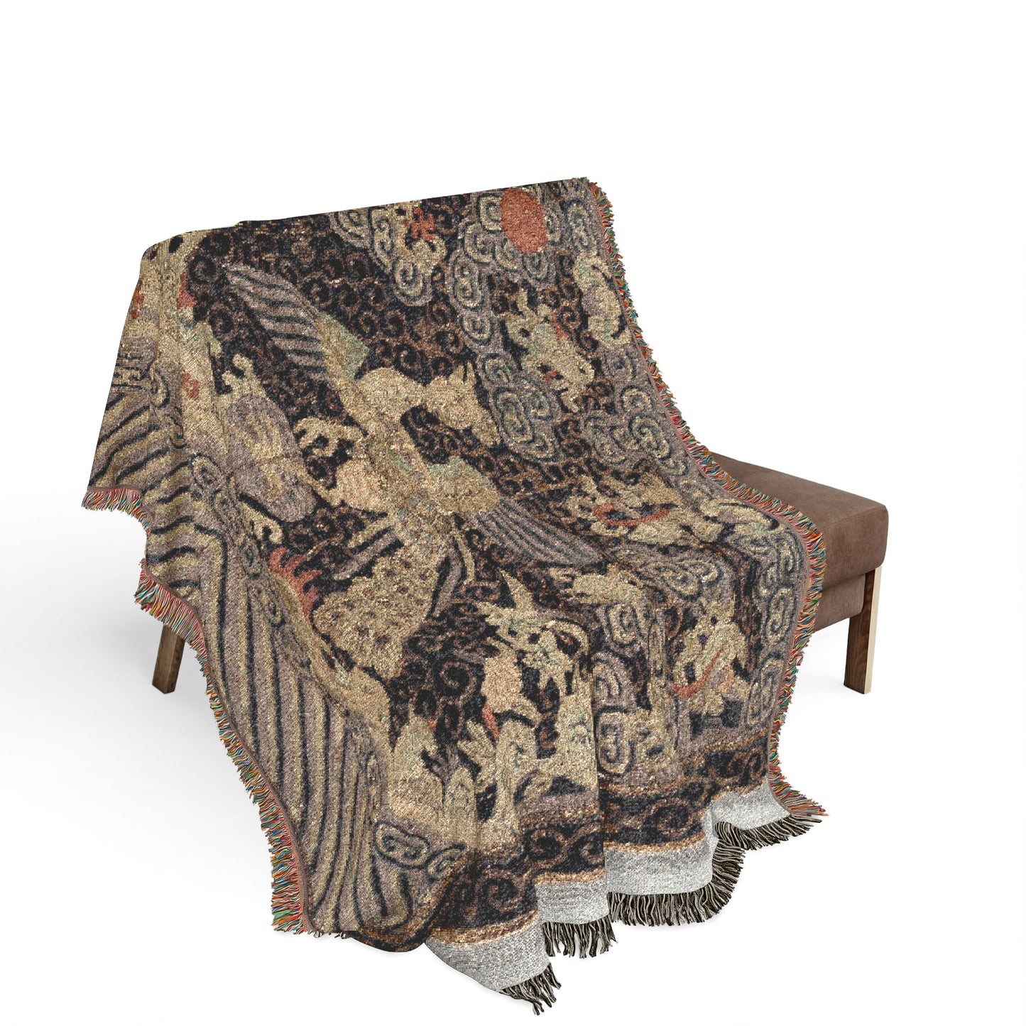 134_rank-badge-buzi | Woven Tapestry Blanket